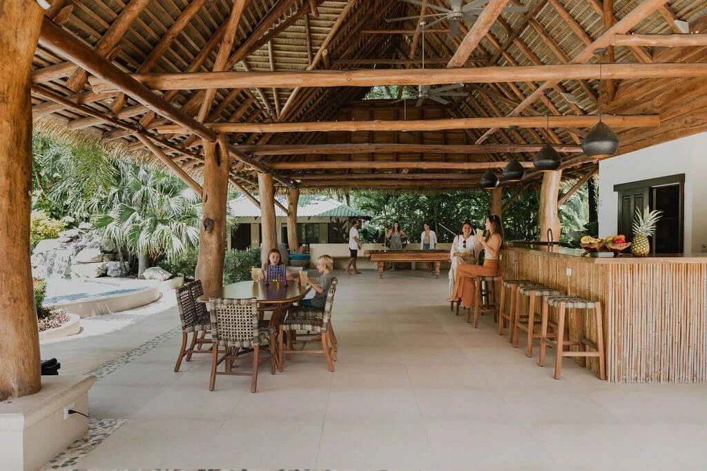 The open-air rancho at Paradise Villas